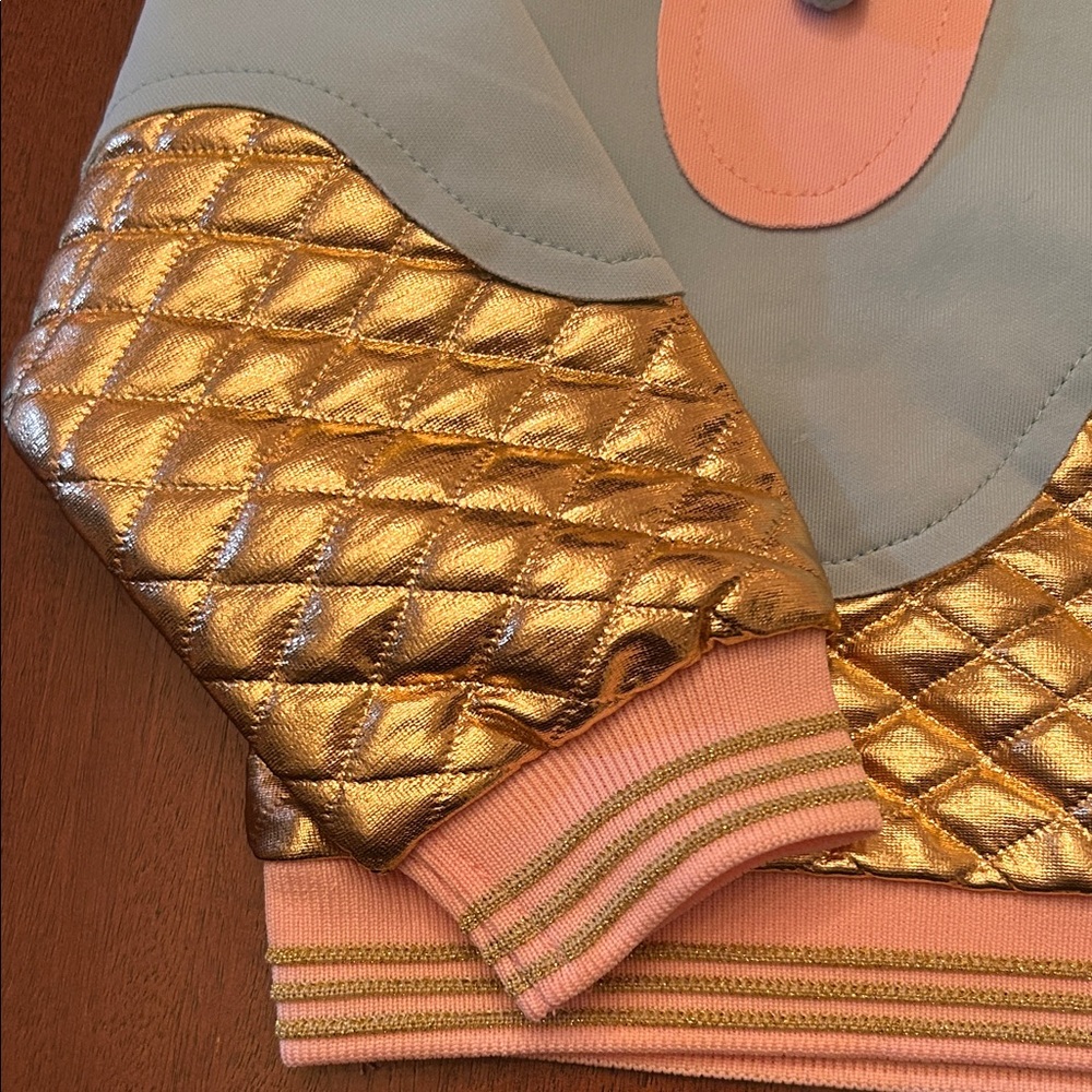 Truly Me Pink and Blue Sweatshirt with Gold Accents - Picture 3 of 4
